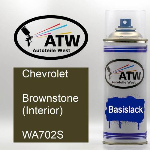 Chevrolet, Brownstone (Interior), WA702S: 400ml Sprühdose, von ATW Autoteile West.